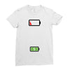 Mommy Dead Battery Ladies Fitted T-Shirt