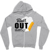 Butt Out Lung Cancer Awareness Zipper Hoodie