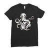 pirate octopus Ladies Fitted T-Shirt
