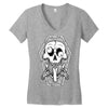 put tongue out Women's V-Neck T-Shirt