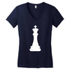 Chess King and Pawn Women's V-Neck T-Shirt