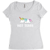 Unicorn Says Not Today Women's Triblend Scoop T-shirt