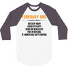 February Girl Hated By Many 3/4 Sleeve Shirt