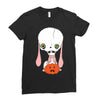 skull bunny Ladies Fitted T-Shirt