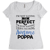awesome poppa Women's Triblend Scoop T-shirt