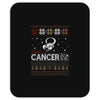 santa cancer  christmas ugly t shirts Mousepad