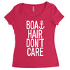 boat hair don't care Women's Triblend Scoop T-shirt