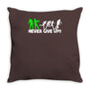 zombie never give up fun Throw Pillow
