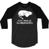 retro hippo cartoon anime classic 3/4 Sleeve Shirt