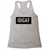 idgaf Dua Lipa Racerback Tank
