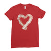 bacon heart Ladies Fitted T-Shirt