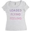 loaded like a freight train flying like an aeroplane feeling like a sp Women's Triblend Scoop T-shirt