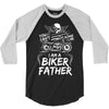 You Cant Scare Me I am Biker Father 3/4 Sleeve Shirt