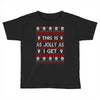emo gothic ugly christmas sweater. Toddler T-shirt