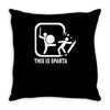 this is sparta funny  film Throw Pillow