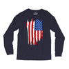 sa distress flag cool american Long Sleeve Shirts