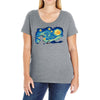 super starry night Ladies Curvy T-Shirt
