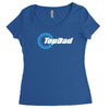 top dad mens funny novelty Women's Triblend Scoop T-shirt