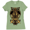 death pirate Ladies Fitted T-Shirt