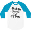 badass feminist cat mom 3/4 Sleeve Shirt