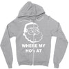 where my hoes Zipper Hoodie