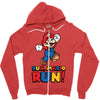 run, mario run Zipper Hoodie