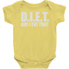d.i.e.t Baby Onesie
