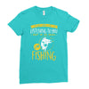 fishing in my head! Ladies Fitted T-Shirt