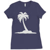 palm tree Ladies Fitted T-Shirt