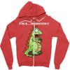 oh no monster Zipper Hoodie