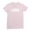 darwin'   fish Ladies Fitted T-Shirt