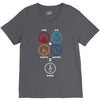 Bong Mathematics design with Earth, Fire, Air, Water and bong icons V-Neck Tee