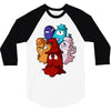pac man ghost monsters 3/4 Sleeve Shirt