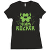 sham rocker shamrock Ladies Fitted T-Shirt