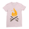 camp &amp; bonfire Ladies Fitted T-Shirt