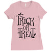 trick or treat halloween Ladies Fitted T-Shirt