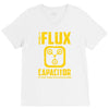 back to the future inspired flux capacitor delorean movie V-Neck Tee