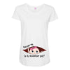 November Peeking Out Baby Girl Maternity Scoop Neck T-shirt
