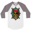 pirate bones skull 3/4 Sleeve Shirt
