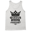 Queens Are Born In January Tank Top