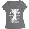 Best Friend Bull Terrier Women's Triblend Scoop T-shirt