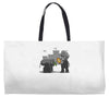 pacifist plumber Weekender Totes