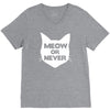 meow or never V-Neck Tee