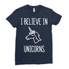 i believe in unicorns 2 Ladies Fitted T-Shirt