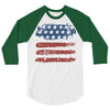 us flag 3/4 Sleeve Shirt