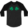 shamrock boobs 3/4 Sleeve Shirt