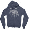 elephant filled5 cool Zipper Hoodie