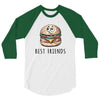 Burger and Fries Best Friends 3/4 Sleeve Shirt
