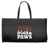 christmas dogs and paws Weekender Totes