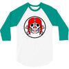 skull woman 3/4 Sleeve Shirt